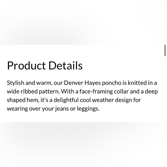 Denver Hayes Women's Knitted Poncho - Picture 2 of 7